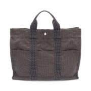 Hermès Vintage Pre-owned Canvas handvskor Gray, Dam