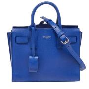 Yves Saint Laurent Vintage Pre-owned Laeder totevskor Blue, Dam