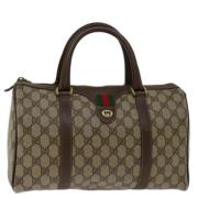 Gucci Vintage Pre-owned Canvas gucci-vskor Beige, Dam