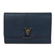 Louis Vuitton Vintage Pre-owned Laeder plnbcker Blue, Dam