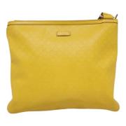 Gucci Vintage Pre-owned Laeder gucci-vskor Yellow, Dam