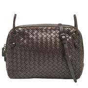 Bottega Veneta Vintage Pre-owned Laeder crossbodyvskor Brown, Dam