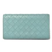 Bottega Veneta Vintage Pre-owned Laeder plnbcker Blue, Dam