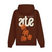 Arte Antwerp Brun Bomull Blooming Ideas Hoodie Brown, Herr