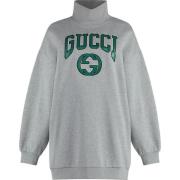 Gucci Fleece Back Sweatshirt Gray, Dam