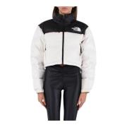 The North Face Nuptse Short Dunjacka White, Dam