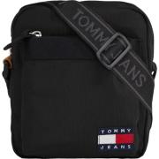 Tommy Hilfiger Klassisk Messenger Väska med Logotyp Black, Herr