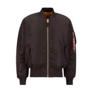 Alpha Industries Klassisk Militär Flygjacka Ma-1 Brun Brown, Herr