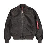 Alpha Industries Vintage Svart Nylonjacka Black, Herr