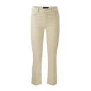 Sportmax Utställda Bomull Denim Jeans Beige, Dam