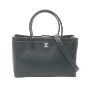 Chanel Vintage Pre-owned Laeder totevskor Blue, Dam