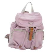 Prada Vintage Pre-owned Nylon ryggsckar Pink, Dam