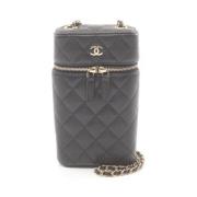 Chanel Vintage Pre-owned Canvas chanel-vskor Black, Dam