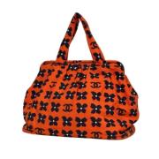 Chanel Vintage Pre-owned Canvas totevskor Orange, Dam