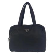 Prada Vintage Pre-owned Canvas totevskor Black, Dam