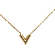 Louis Vuitton Vintage Pre-owned Metall halsband Yellow, Dam