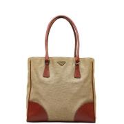 Prada Vintage Pre-owned Canvas totevskor Brown, Dam