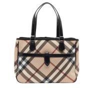 Burberry Vintage Pre-owned Laeder totevskor Multicolor, Dam