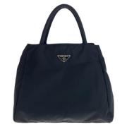 Prada Vintage Pre-owned Canvas totevskor Black, Dam