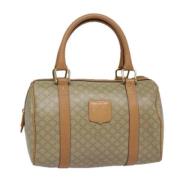 Celine Vintage Pre-owned Canvas handvskor Beige, Dam