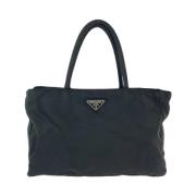 Prada Vintage Pre-owned Canvas totevskor Black, Dam