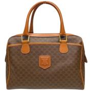 Celine Vintage Pre-owned Canvas handvskor Brown, Dam