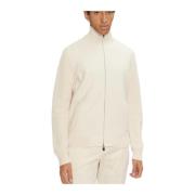 Boss Vit Lana Cardigan - Emeraviglio White, Herr