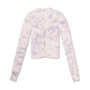 Helmut Lang Tie-dye top White, Dam