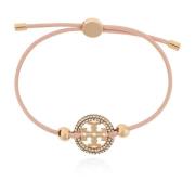 Tory Burch Läderarmband Pink, Dam