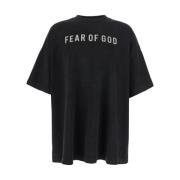 Fear Of God Grå Logo Print Crew Neck Sweater Gray, Herr