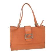 Fendi Vintage Pre-owned Nylon fendi-vskor Orange, Dam