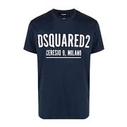 Dsquared2 Casual Bomull T-shirt för Män Blue, Herr