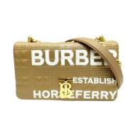 Burberry Vintage Pre-owned Laeder axelremsvskor Beige, Dam