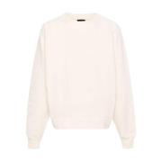 Jacquemus Beige Typo Sweatshirt Loose Fit Beige, Herr