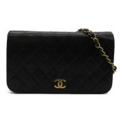 Chanel Vintage Pre-owned Laeder axelremsvskor Black, Dam