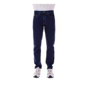 Guess Logga Bak 5-Ficka Regular Fit Jeans Blue, Herr