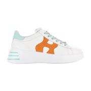 Hogan Vita lädersneakers White, Dam