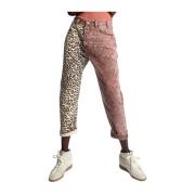 One Teaspoon Djurmönster Högmidjade Jeans Multicolor, Dam