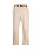 Palm Angels Beige Logo Byxor Beige, Herr