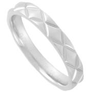 Chanel Vintage Pre-owned Platina ringar Gray, Dam