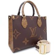 Louis Vuitton Vintage Pre-owned Canvas handvskor Brown, Dam