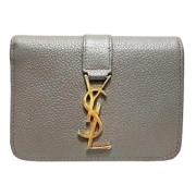 Yves Saint Laurent Vintage Pre-owned Laeder plnbcker Gray, Dam