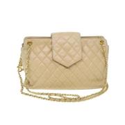 Chanel Vintage Pre-owned Laeder chanel-vskor Beige, Dam