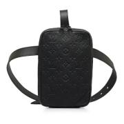 Louis Vuitton Vintage Pre-owned Laeder axelremsvskor Black, Herr