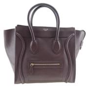 Celine Vintage Pre-owned Laeder handvskor Red, Dam