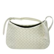 Bottega Veneta Vintage Pre-owned Laeder axelremsvskor White, Dam