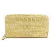 Chanel Vintage Pre-owned Tyg plnbcker Yellow, Dam