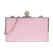 Sophia Webster Rosa Satin Clara Clutch Väska Pink, Dam