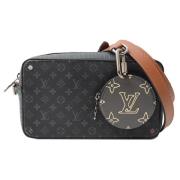 Louis Vuitton Vintage Pre-owned Canvas axelremsvskor Black, Herr