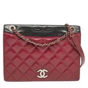 Chanel Vintage Pre-owned Canvas chanel-vskor Red, Dam